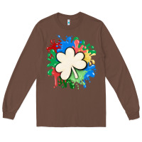 Chestnut st patricks day shamrock autism Long Sleeve Tee - MaliasSmallBusiness