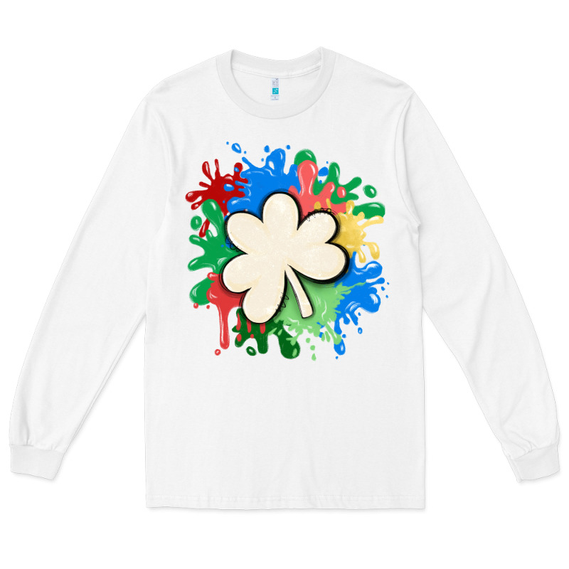 St Patricks Day Shamrock Autism Long Sleeve Tee by MaliasSmallBusiness | Teevron