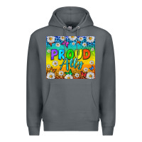 Rock LGBTQ+ proud ally with daisy Premium Hoodie - NancyCooperArtShop