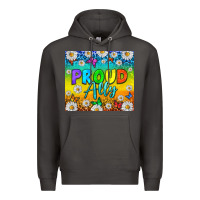 Smoke LGBTQ+ proud ally with daisy Premium Hoodie - NancyCooperArtShop