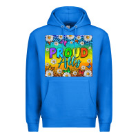True Royal LGBTQ+ proud ally with daisy Premium Hoodie - NancyCooperArtShop