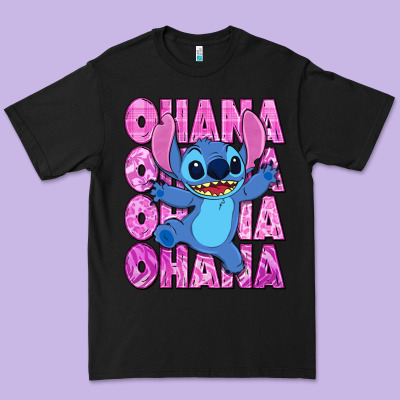 Ohana Stitch Premium Tee Designed By Zillion Design Studio