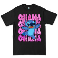 Black ohana stitch Premium Tee - Zillion Design Studio