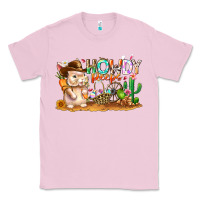 Bubblegum Pink Easter Howdy Peeps Bunny Classic Tee - CowhideDigitalArt