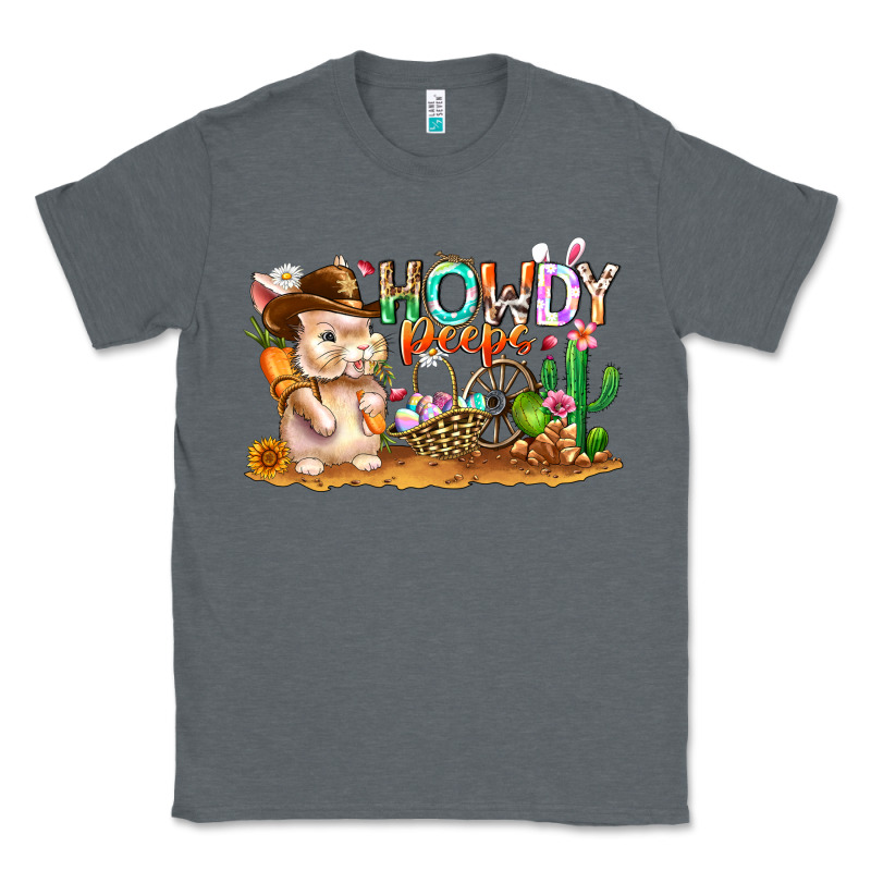Easter Howdy Peeps Bunny Classic Tee by CowhideDigitalArt | Teevron