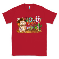 Red Easter Howdy Peeps Bunny Classic Tee - CowhideDigitalArt
