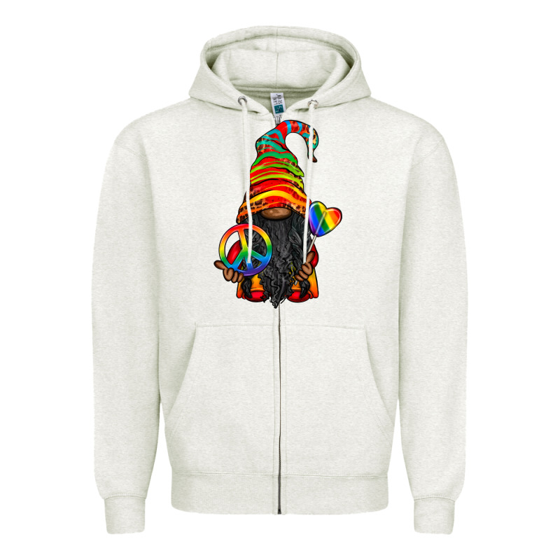 Lgbtq+ Pride Gnome With Candy Zipper Hoodie by BundleAndBundleShop | Teevron