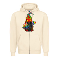 Sandshell LGBTQ+ Pride Gnome With Candy Zipper Hoodie - BundleAndBundleShop