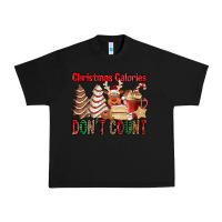 Black Christmas Calories don't count Christmas tree cake Urban Heavy Tee - Jasminsmagicworld