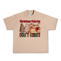 Burro Christmas Calories don't count Christmas tree cake Urban Heavy Tee - Jasminsmagicworld