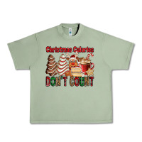 Oil Green Christmas Calories don't count Christmas tree cake Urban Heavy Tee - Jasminsmagicworld