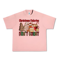 Salmon Christmas Calories don't count Christmas tree cake Urban Heavy Tee - Jasminsmagicworld