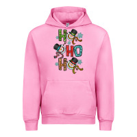 Fuchsia Pink ho ho ho Urban Hoodie - OliviaCreatesArt