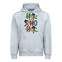 Heather Grey ho ho ho Urban Hoodie - OliviaCreatesArt