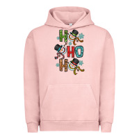 Pigment Salmon ho ho ho Urban Hoodie - OliviaCreatesArt