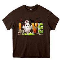 Chocolate Brown Love Nurse Halloween Heavy Core Tee - texasbilliewilder