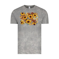 Cloud Rock sunflower glitter leather background Vintage Tee - AdoDesignShop