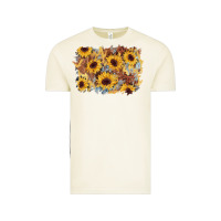 Vintage Arctic sunflower glitter leather background Vintage Tee - AdoDesignShop