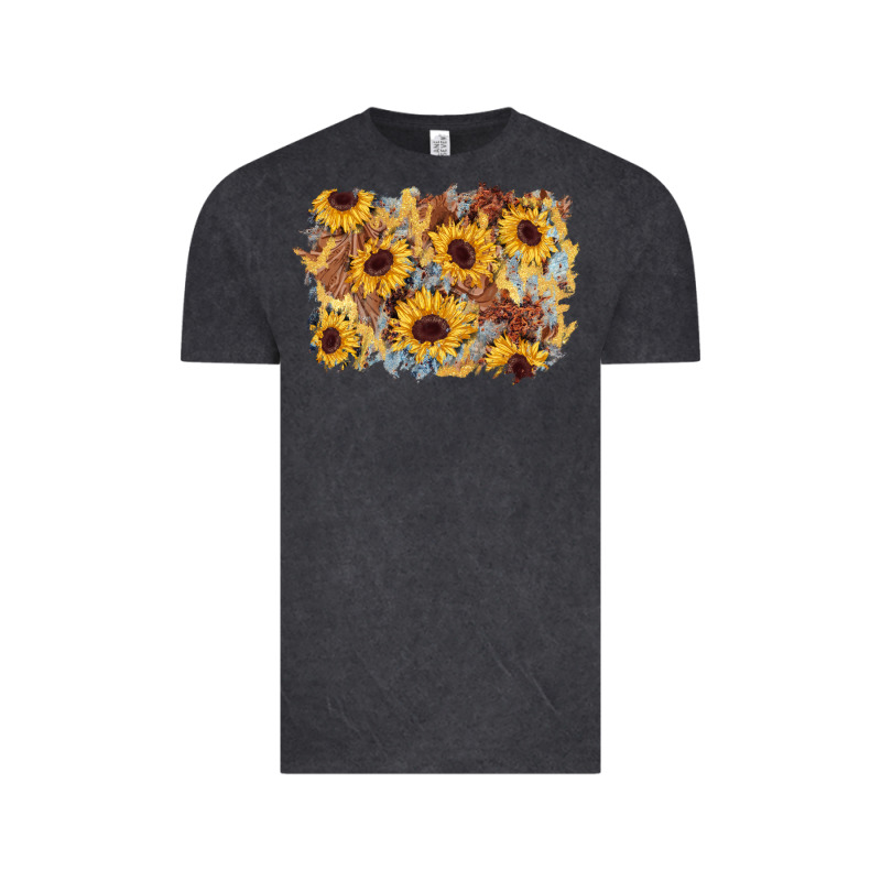 Sunflower Glitter Leather Background Vintage Tee by AdoDesignShop | Teevron