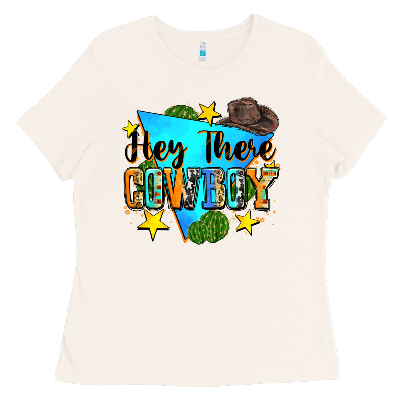 Hey There Cowboy Ladies Tee by Zillion Design Studio | Teevron