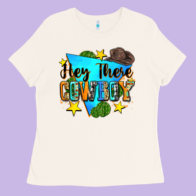 Hey There Cowboy Ladies Tee Designed By Zillion Design Studio
