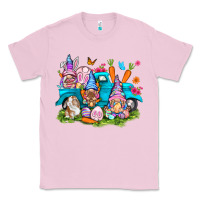 Bubblegum Pink Easter gnomies with truck Classic Tee - NancyCooperArtShop