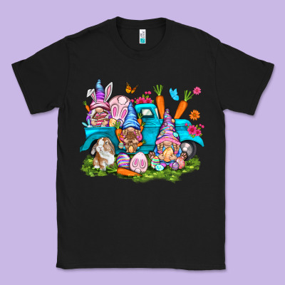 Easter Gnomies With Truck Classic Tee Designed By Nancycooperartshop