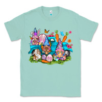 Seafoam Easter gnomies with truck Classic Tee - NancyCooperArtShop