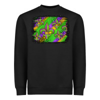 Black mardi gras fleur de lis background Heavyweight Sweatshirt - Jasminsmagicworld