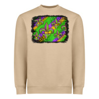 Mushroom mardi gras fleur de lis background Heavyweight Sweatshirt - Jasminsmagicworld