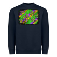 Navy mardi gras fleur de lis background Heavyweight Sweatshirt - Jasminsmagicworld