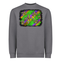 Storm mardi gras fleur de lis background Heavyweight Sweatshirt - Jasminsmagicworld