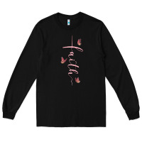 Black faith cross Long Sleeve Tee - MaliasSmallBusiness