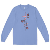 Colony Blue faith cross Long Sleeve Tee - MaliasSmallBusiness