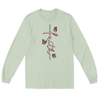 Matcha faith cross Long Sleeve Tee - MaliasSmallBusiness