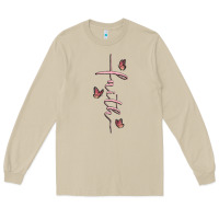 Mushroom faith cross Long Sleeve Tee - MaliasSmallBusiness