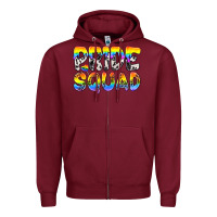 Burgundy Western LGBTQ+ Pride Squad Zipper Hoodie - BundleAndBundleShop