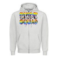 Dove Grey Western LGBTQ+ Pride Squad Zipper Hoodie - BundleAndBundleShop