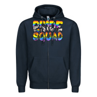 Navy Western LGBTQ+ Pride Squad Zipper Hoodie - BundleAndBundleShop
