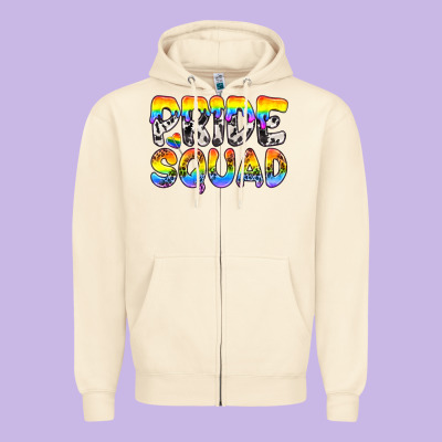 Western Lgbtq+ Pride Squad Zipper Hoodie Designed By Bundleandbundleshop