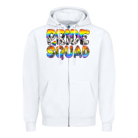 White Western LGBTQ+ Pride Squad Zipper Hoodie - BundleAndBundleShop