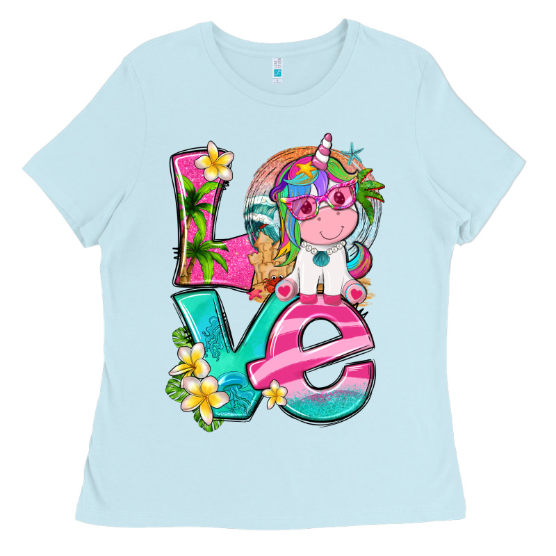 Love Summer Unicorn Ladies Tee by texasbilliewilder | Teevron