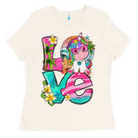 Bone love summer unicorn Ladies Tee - texasbilliewilder