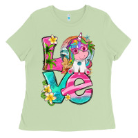 Matcha love summer unicorn Ladies Tee - texasbilliewilder