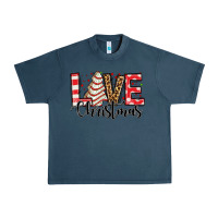 Midnight Navy love christmas tree cake Urban Heavy Tee - Jasminsmagicworld