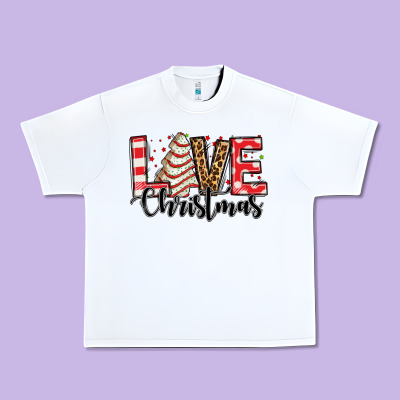 Love Christmas Tree Cake Urban Heavy Tee Designed By Jasminsmagicworld