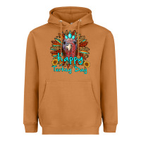 Meerkat happy turkey day sunflower Heavyweight Hoodie - RanaPortraitStore