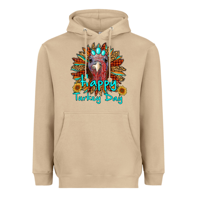 Happy Turkey Day Sunflower Heavyweight Hoodie by RanaPortraitStore | Teevron