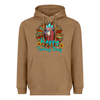 Toasted Coconut happy turkey day sunflower Heavyweight Hoodie - RanaPortraitStore