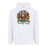 White happy turkey day sunflower Heavyweight Hoodie - RanaPortraitStore